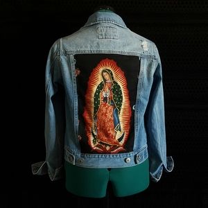 Custom Virgen De Guadalupe Jean Jacket 
